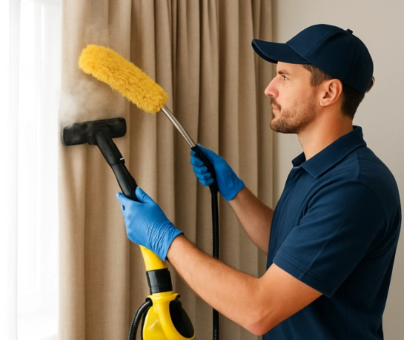 Trusted curtain steam cleaning technician Matty Curtain Cleaning crows-nest-nsw QLD